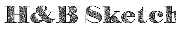 H&B Sketch font preview